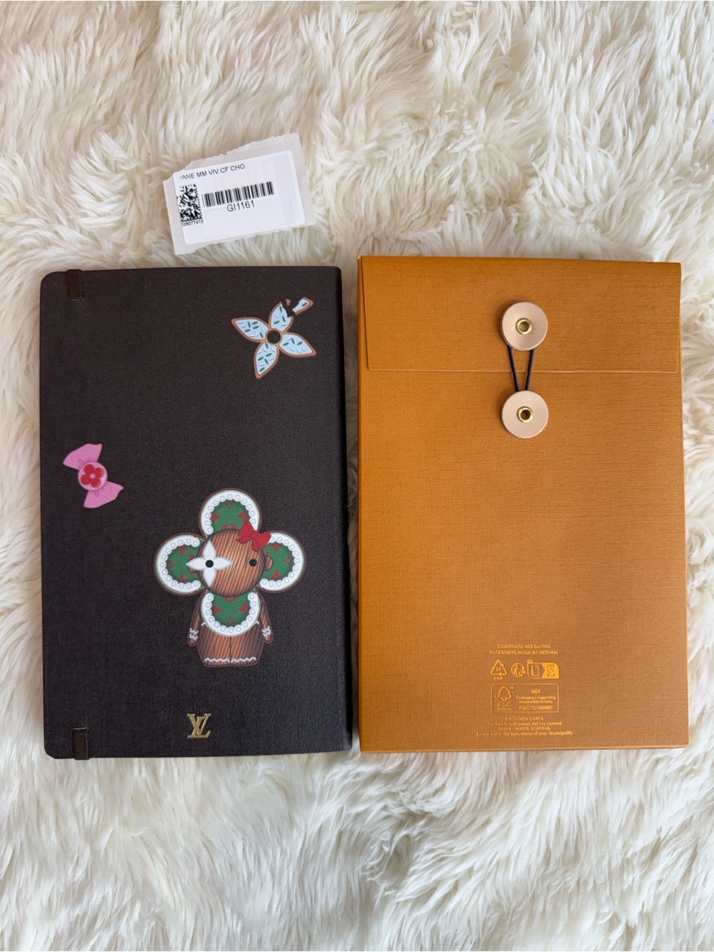 Louis Vuitton Limited Holiday Christmas Mini Pochette & Notebook Vivienne Paris - Picture 16 of 16